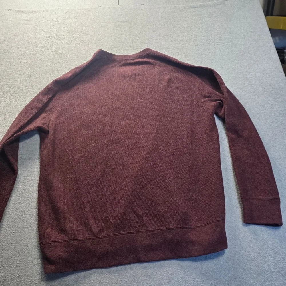 Banana Republic Sweater Mens XL Burgundy Maroon Crewneck Lightweight Pullover